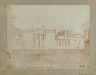 Carclew House, near Truro, Cornwall by William Henry Fox Talbot